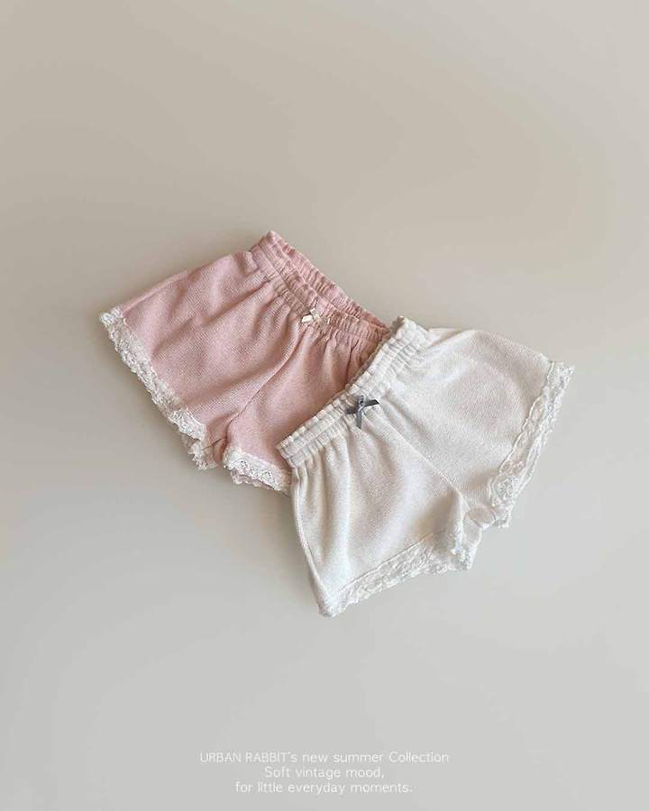 Urban Rabbit - Korean Children Fashion - #kidzfashiontrend - Lace Shorts - 12