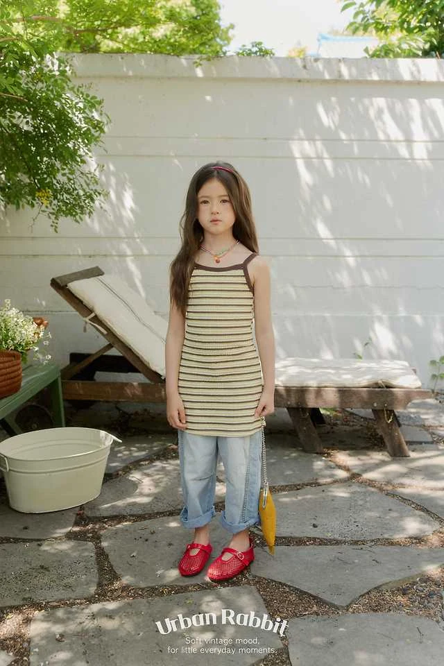 Urban Rabbit - Korean Children Fashion - #littlefashionista - Bubble Stripe One-piece