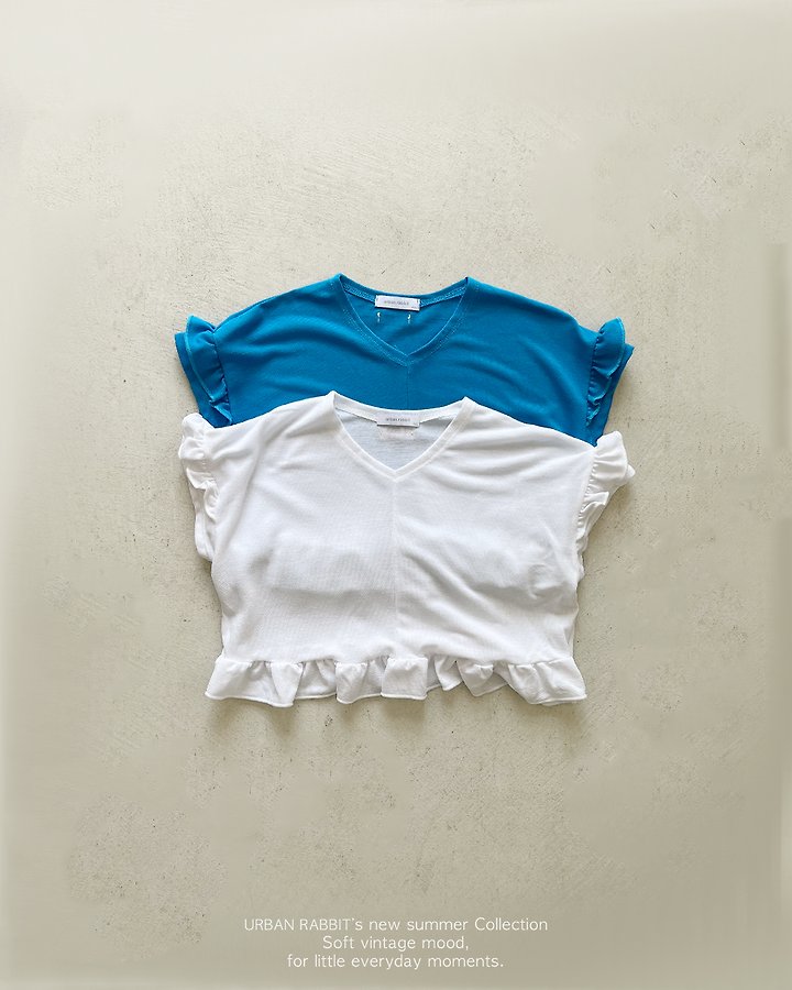Urban Rabbit - Korean Children Fashion - #magicofchildhood - Cool Cover-Up Frill Tee