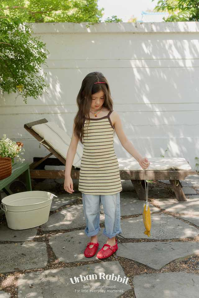Urban Rabbit - Korean Children Fashion - #minifashionista - Bubble Stripe One-piece - 4