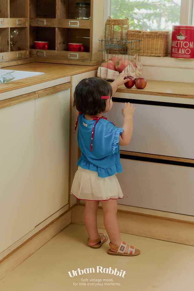 Urban Rabbit - Korean Children Fashion - #stylishchildhood - Cool Cover-Up Frill Tee - 6
