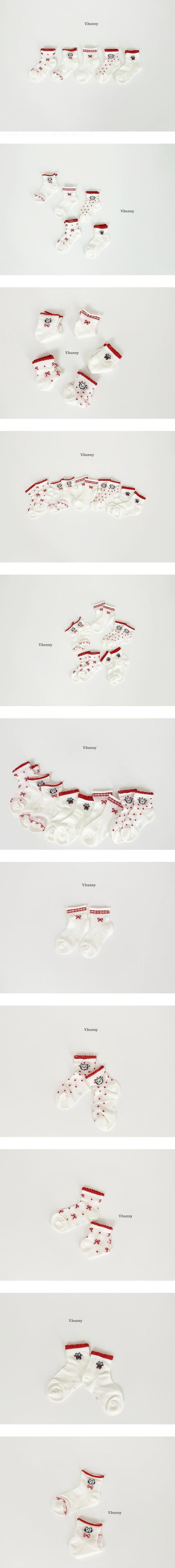 V Bunny - Korean Children Fashion - #prettylittlegirls - Cat Socks Set