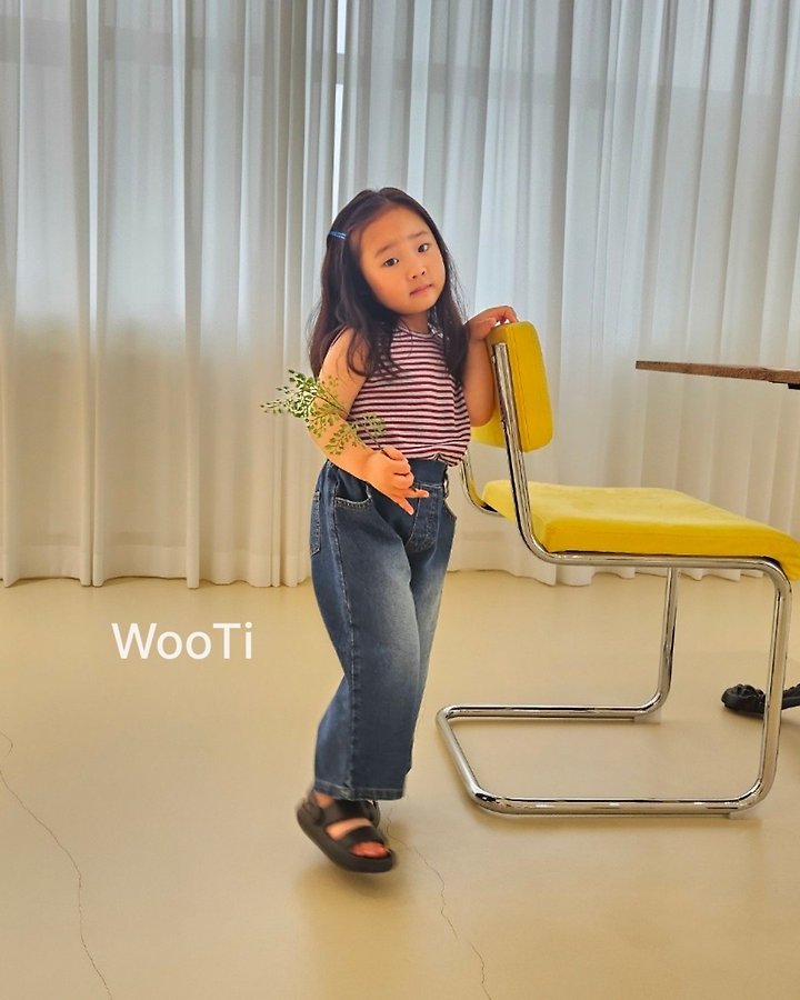 Wooti - Korean Children Fashion - #childofig - Move Denim Pants - 9