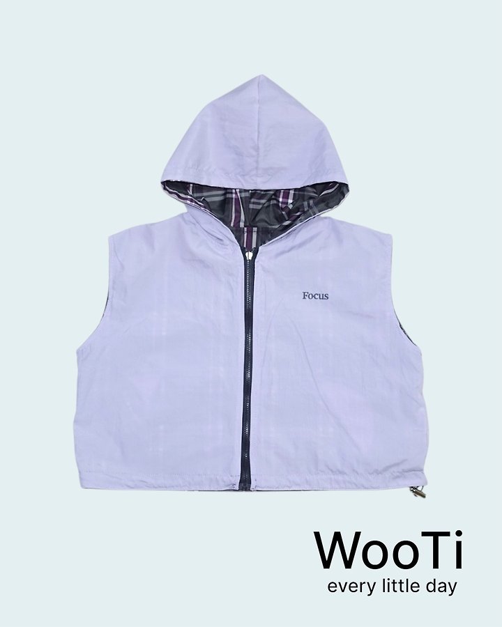 Wooti - Korean Children Fashion - #childrensboutique - Reversible Hood Vest - 11