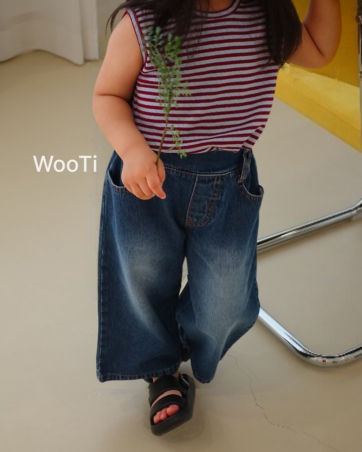 Wooti - Korean Children Fashion - #childrensboutique - Move Denim Pants - 10