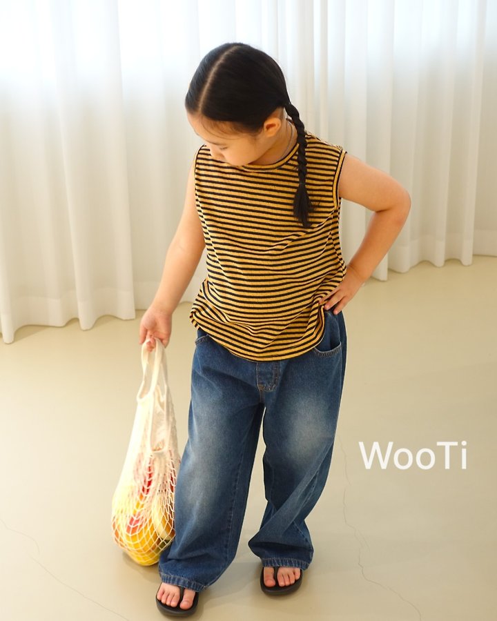 Wooti - Korean Children Fashion - #childrensboutique - Colorful Eyelet Sleeveless Top - 7