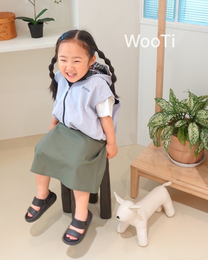 Wooti - Korean Children Fashion - #childrensboutique - Rino Button Skirt - 5