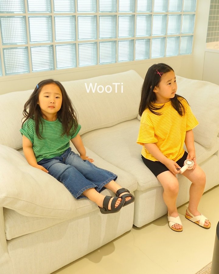 Wooti - Korean Children Fashion - #fashionkids - Traffic Light Stripe Tee - 12