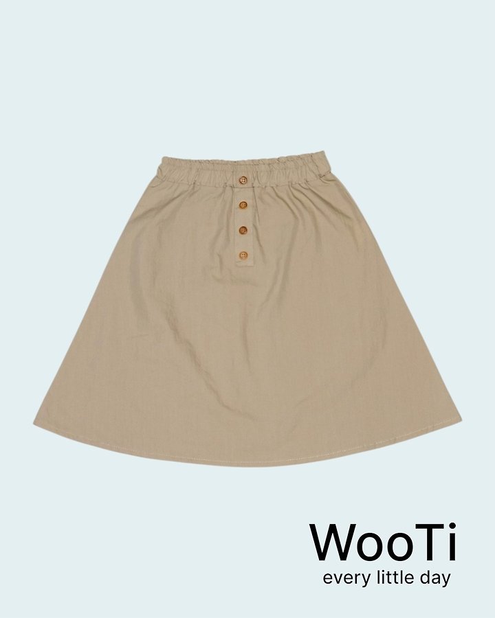 Wooti - Korean Children Fashion - #kidsshorts - Rino Button Skirt - 9