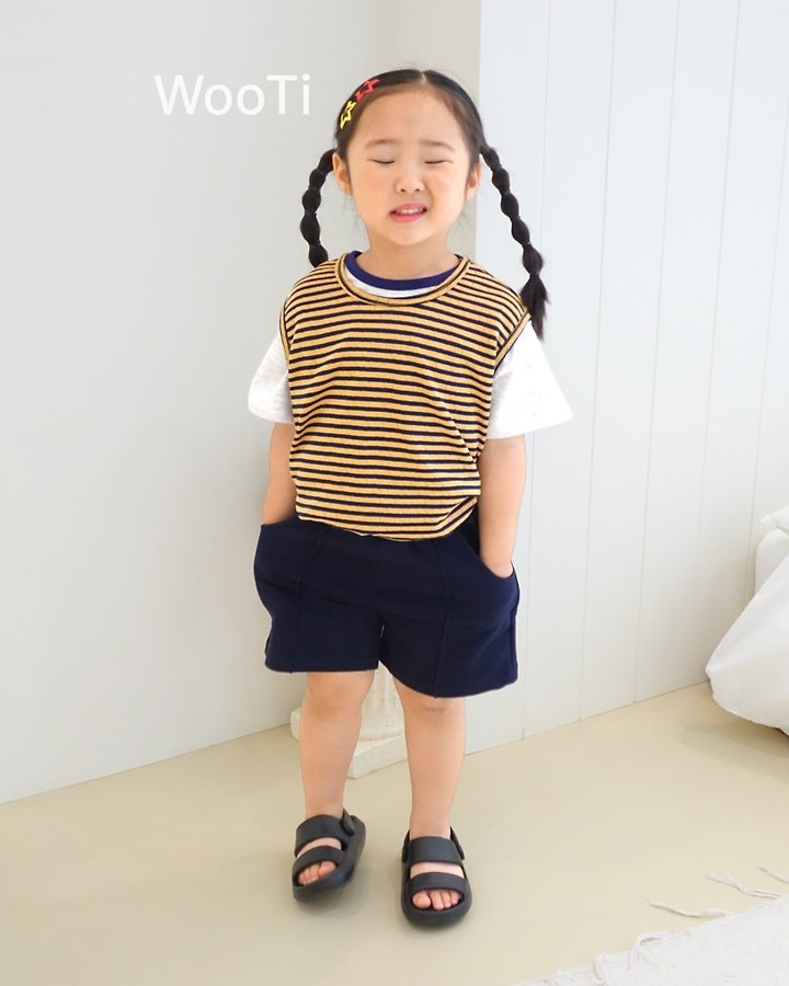 Wooti - Korean Children Fashion - #kidsstore - Colorful Eyelet Sleeveless Top - 12