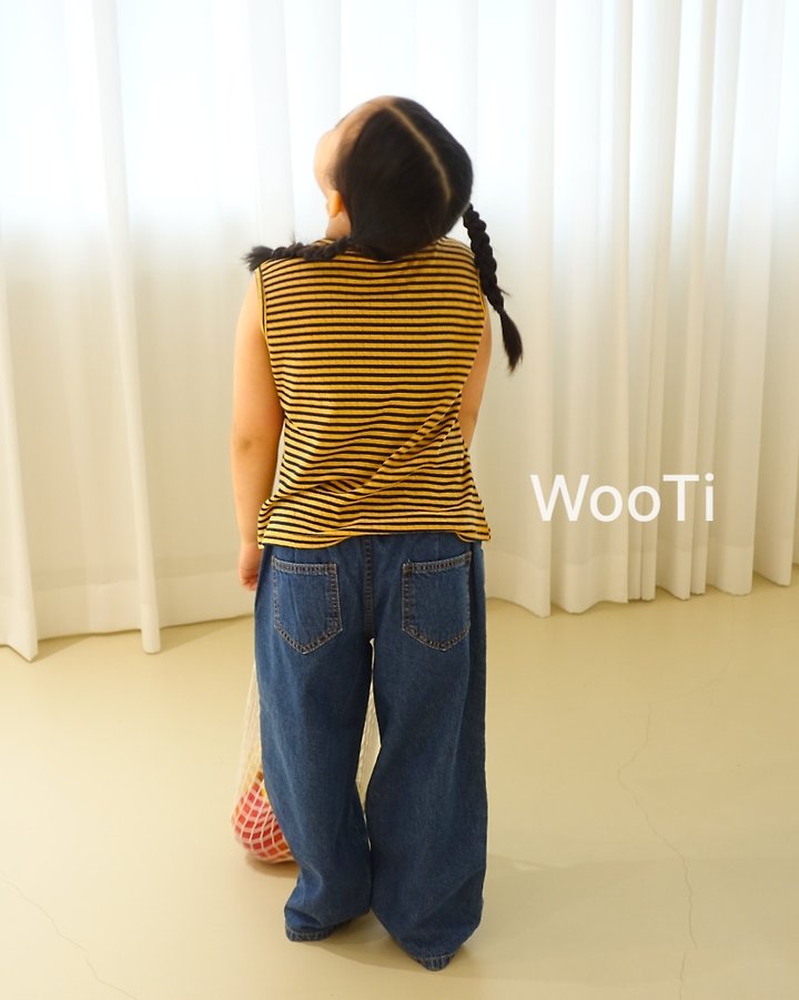 Wooti - Korean Children Fashion - #minifashionista - Move Denim Pants - 6