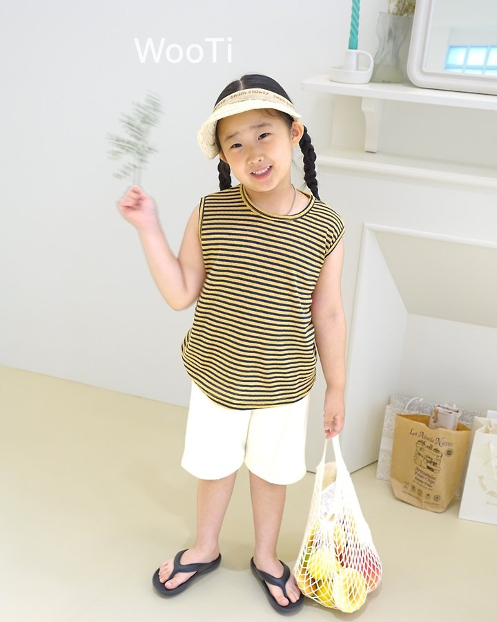 Wooti - Korean Children Fashion - #minifashionista - Colorful Eyelet Sleeveless Top - 3