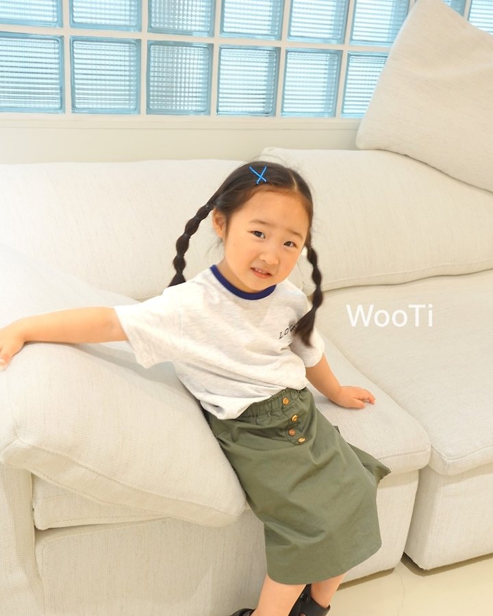 Wooti - Korean Children Fashion - #minifashionista - Rino Button Skirt