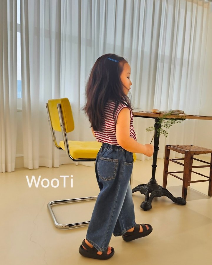 Wooti - Korean Children Fashion - #prettylittlegirls - Move Denim Pants - 7