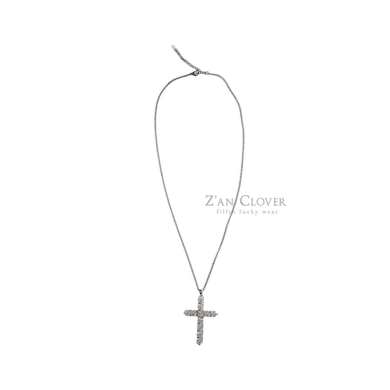 Zan Clover - Korean Children Fashion - #Kfashion4kids - Cubic Cross Long Necklace - 3