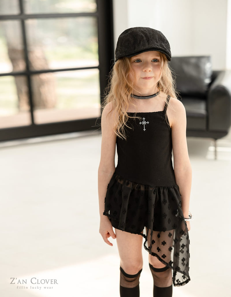 Zan Clover - Korean Children Fashion - #Kfashion4kids - Unbalanced Slip One-piece Top - 7
