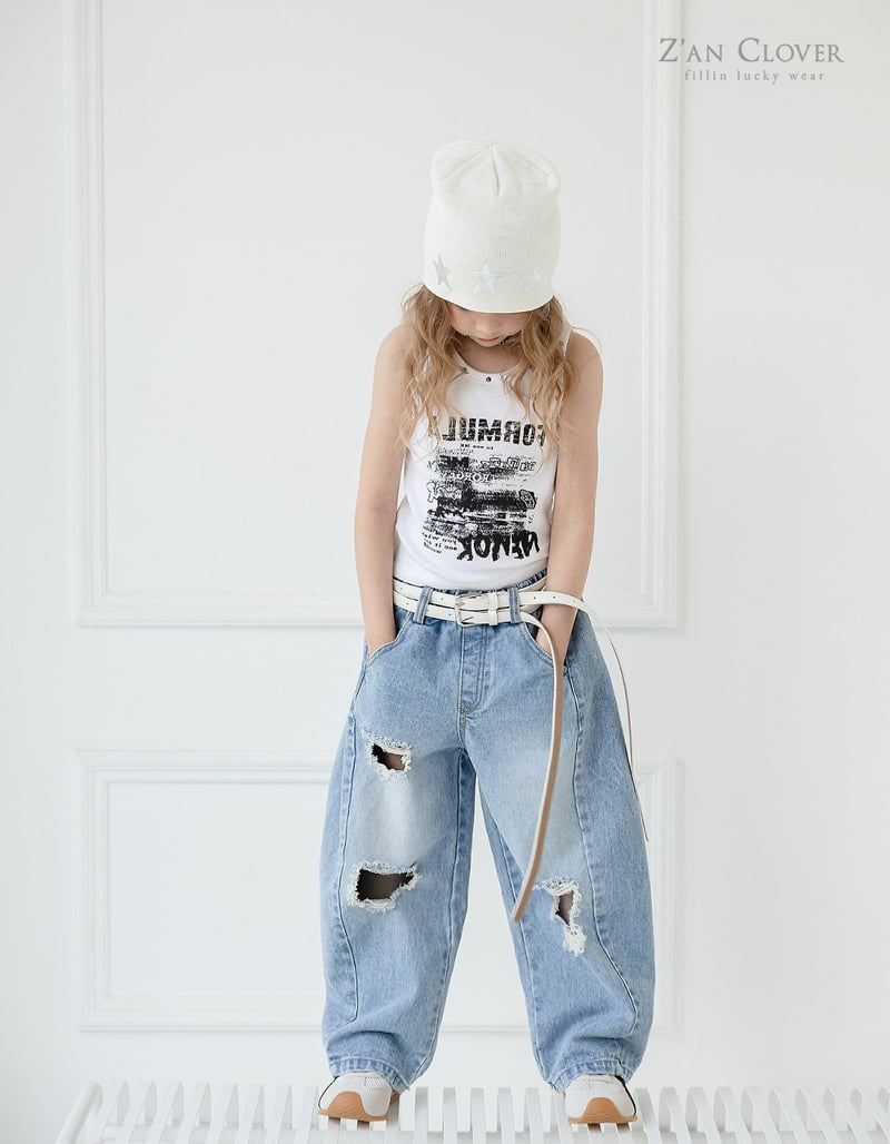 Zan Clover - Korean Children Fashion - #Kfashion4kids - Stud Graphic Sleeveless - 5