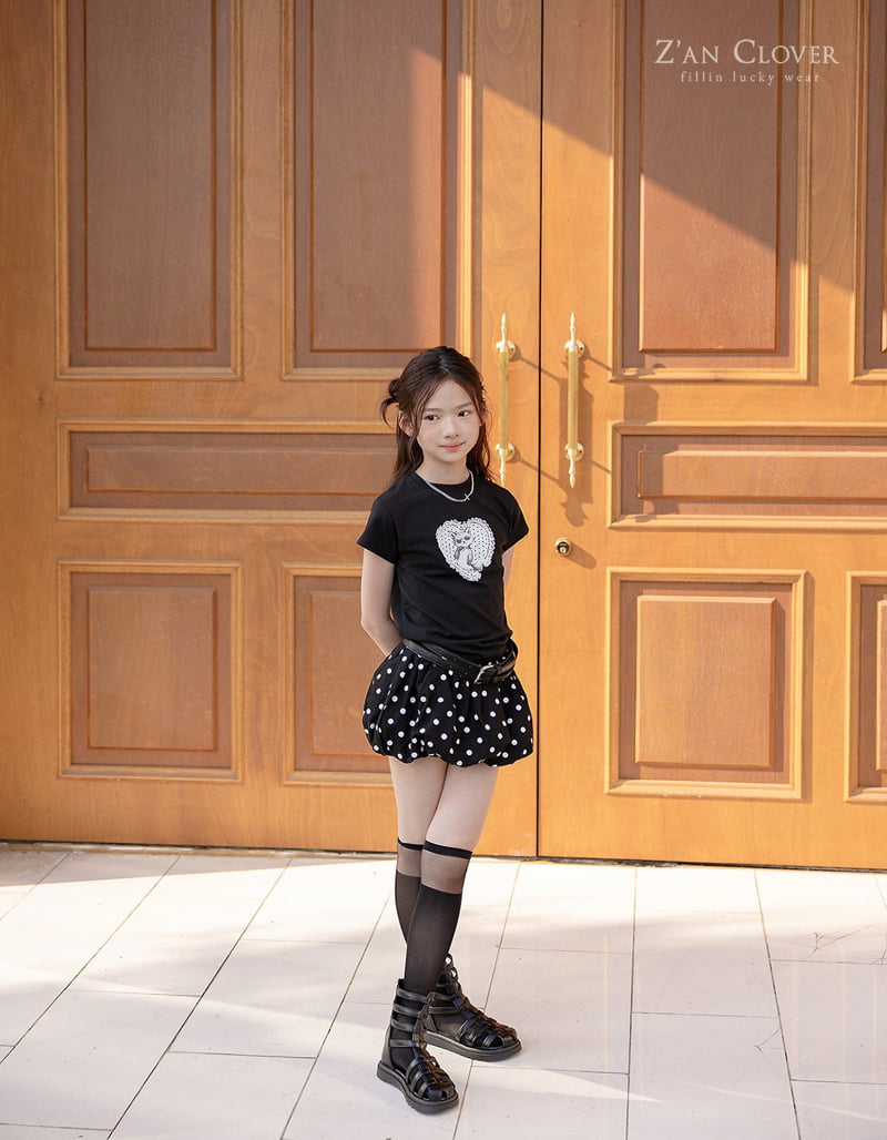 Zan Clover - Korean Children Fashion - #childofig - Dot Balloon Skirt - 8