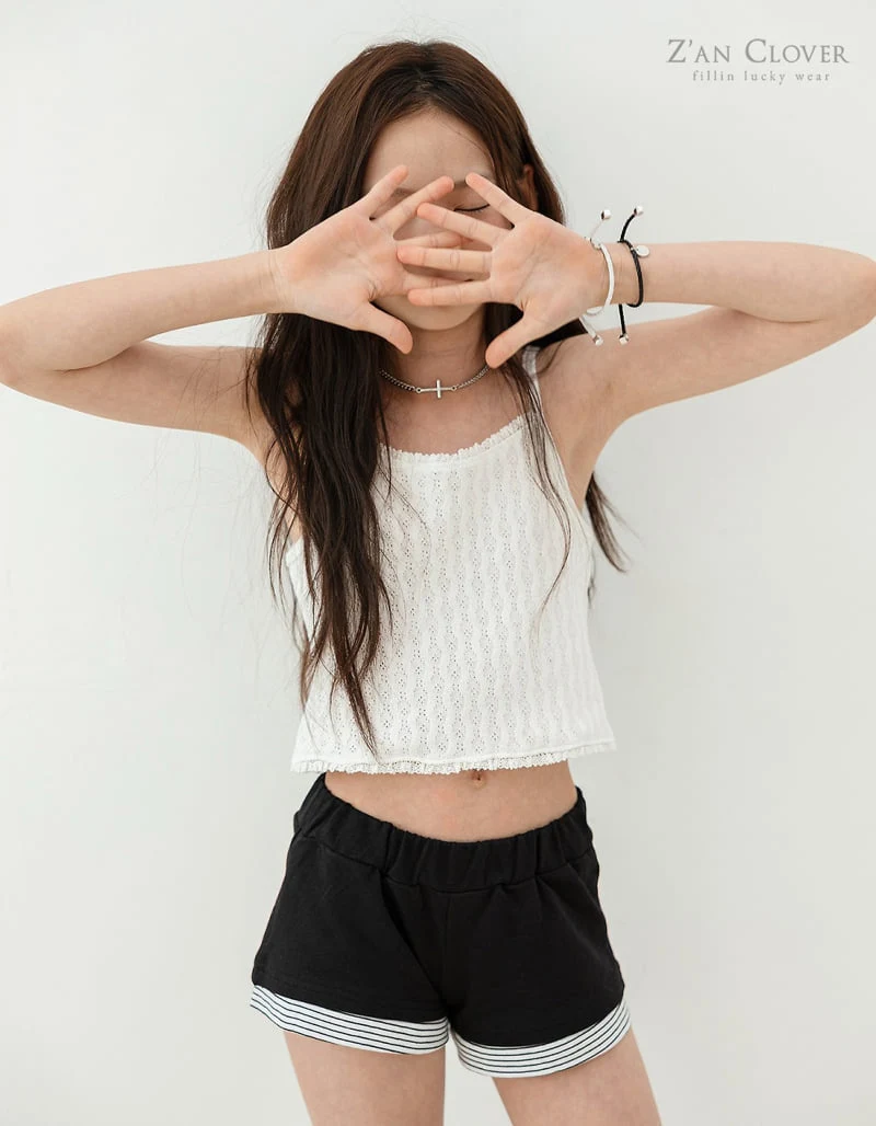 Zan Clover - Korean Children Fashion - #childofig - Punching Lace Sleeveless - 5
