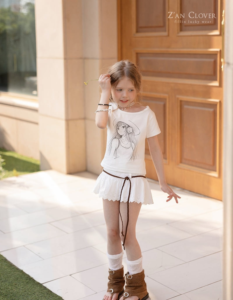 Zan Clover - Korean Children Fashion - #childofig - Punching Lace Skirt - 12