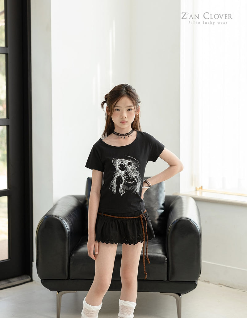 Zan Clover - Korean Children Fashion - #childofig - Sketch Girl Tee - 9
