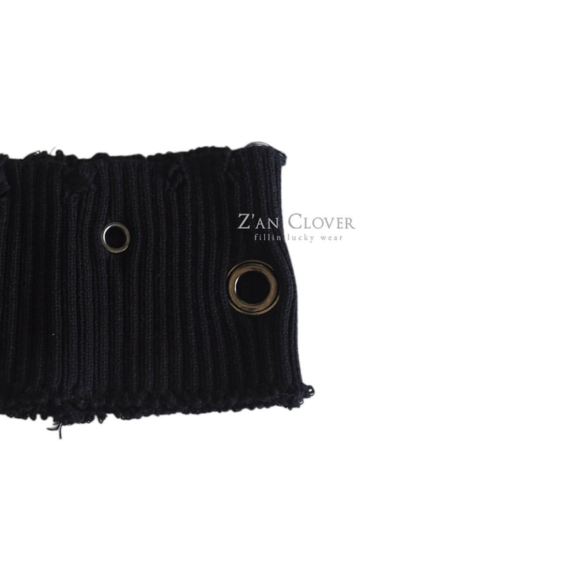 Zan Clover - Korean Children Fashion - #childrensboutique - Eyelet Knit Hairband - 8