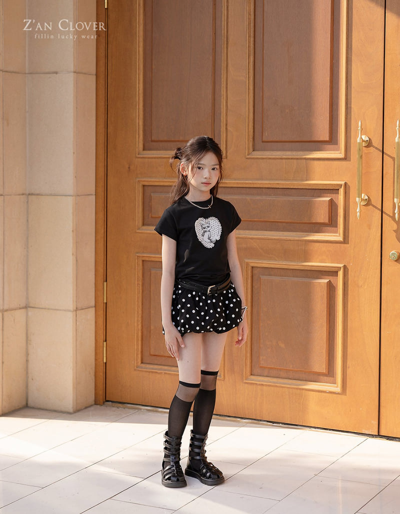 Zan Clover - Korean Children Fashion - #childrensboutique - Dot Balloon Skirt - 9