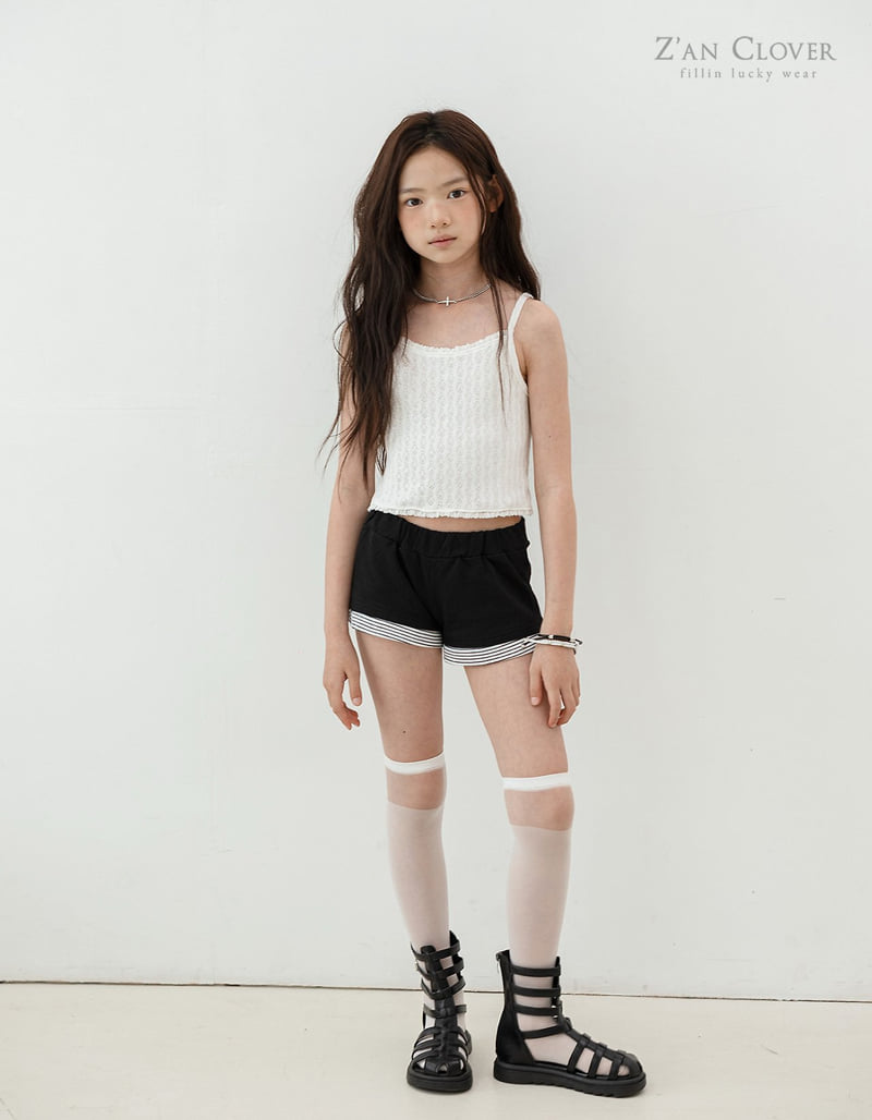 Zan Clover - Korean Children Fashion - #childrensboutique - Punching Lace Sleeveless - 6