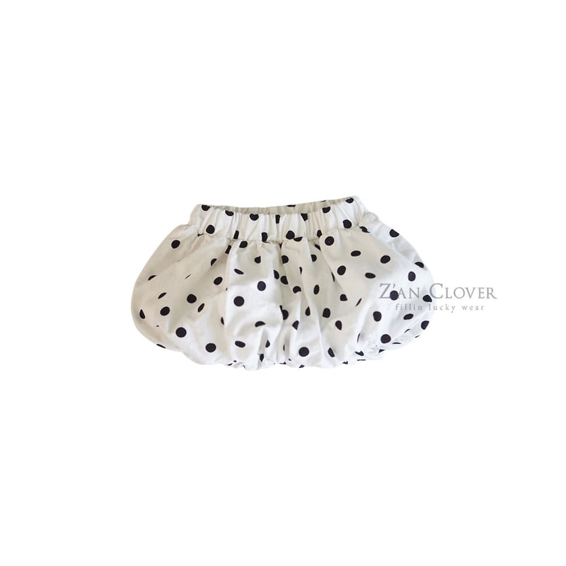 Zan Clover - Korean Children Fashion - #designkidswear - Dot Balloon Skirt - 10