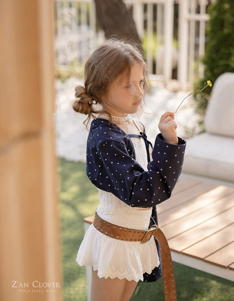 Zan Clover - Korean Children Fashion - #childrensboutique - Heart Crop Cardigan - 4