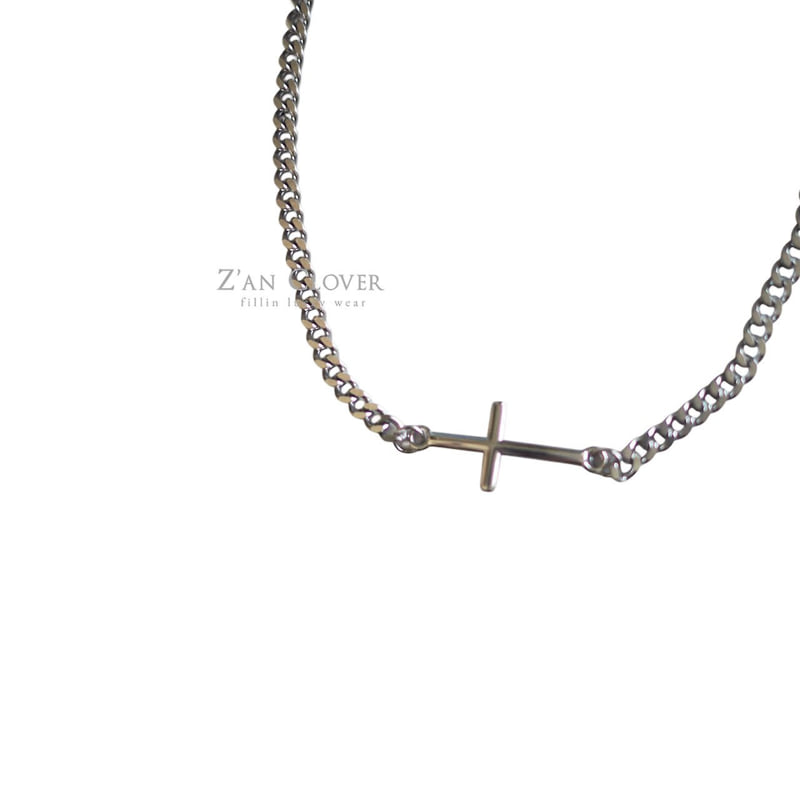 Zan Clover - Korean Children Fashion - #designkidswear - Chain Cross Necklace - 4