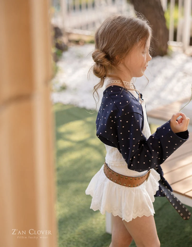 Zan Clover - Korean Children Fashion - #discoveringself - Heart Crop Cardigan - 5