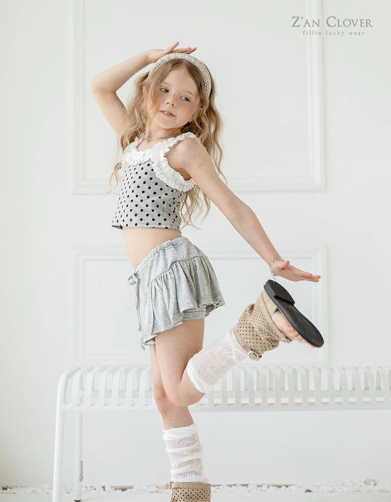Zan Clover - Korean Children Fashion - #fashionkids - Flare Shorts Skirt - 5