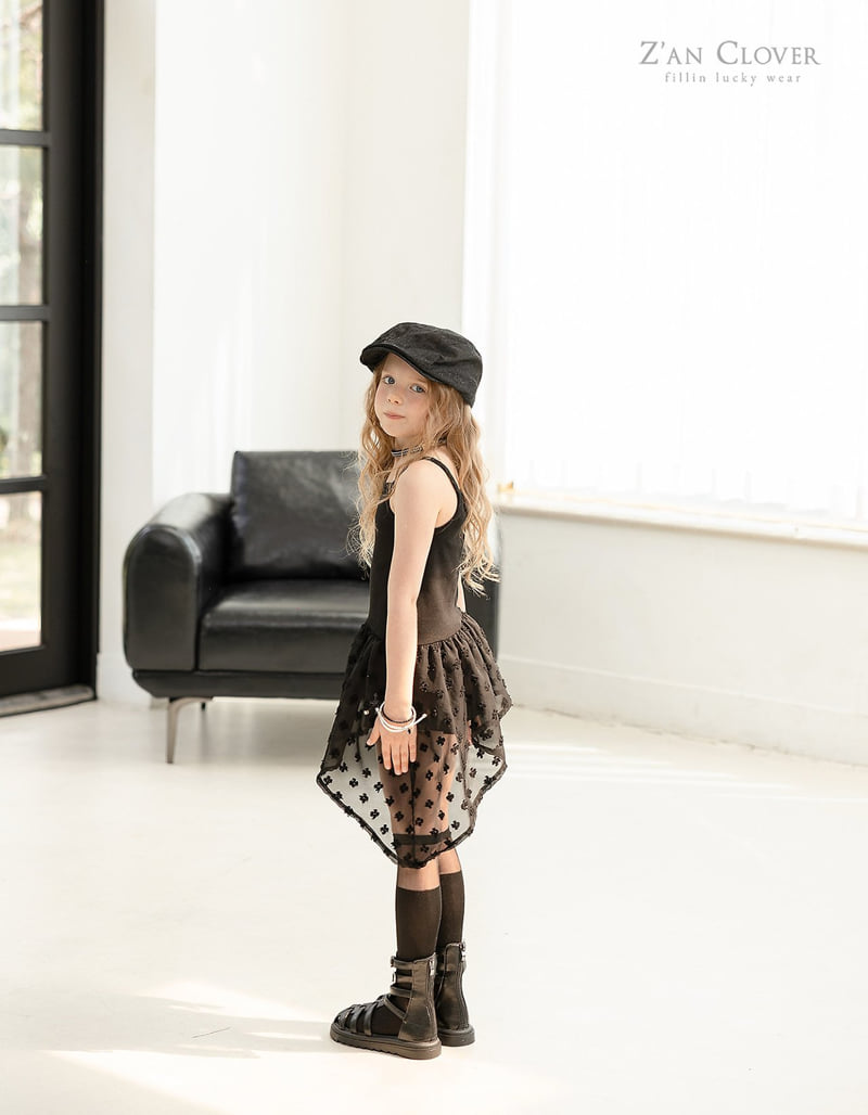 Zan Clover - Korean Children Fashion - #fashionkids - Unbalanced Slip One-piece Top - 3
