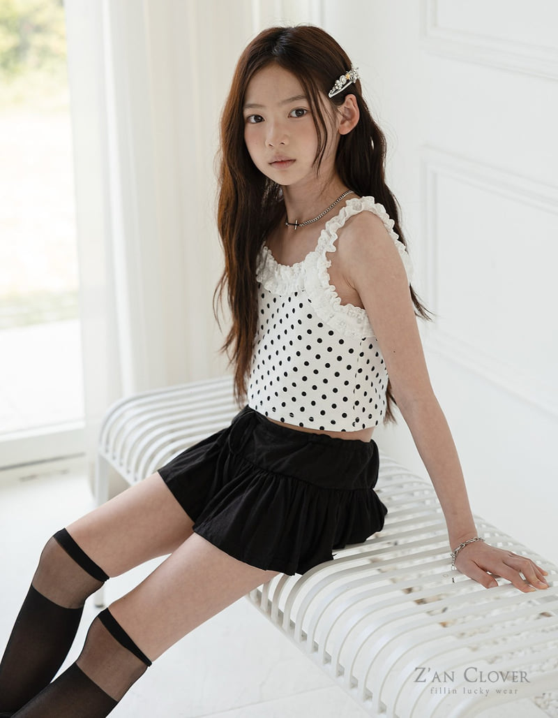 Zan Clover - Korean Children Fashion - #fashionkids - Dot Frill Sleeveless - 9