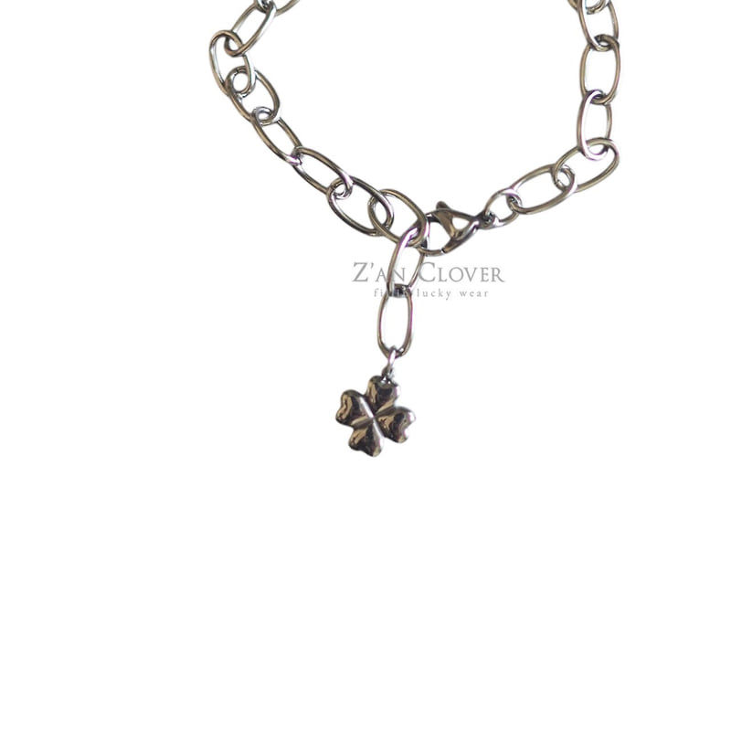 Zan Clover - Korean Children Fashion - #fashionkids - Clover Chain Bracelet - 4