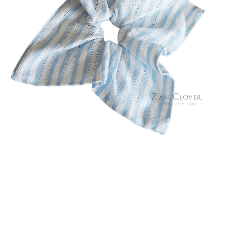 Zan Clover - Korean Children Fashion - #kidsshorts - Blue Marine Scrunchie - 7