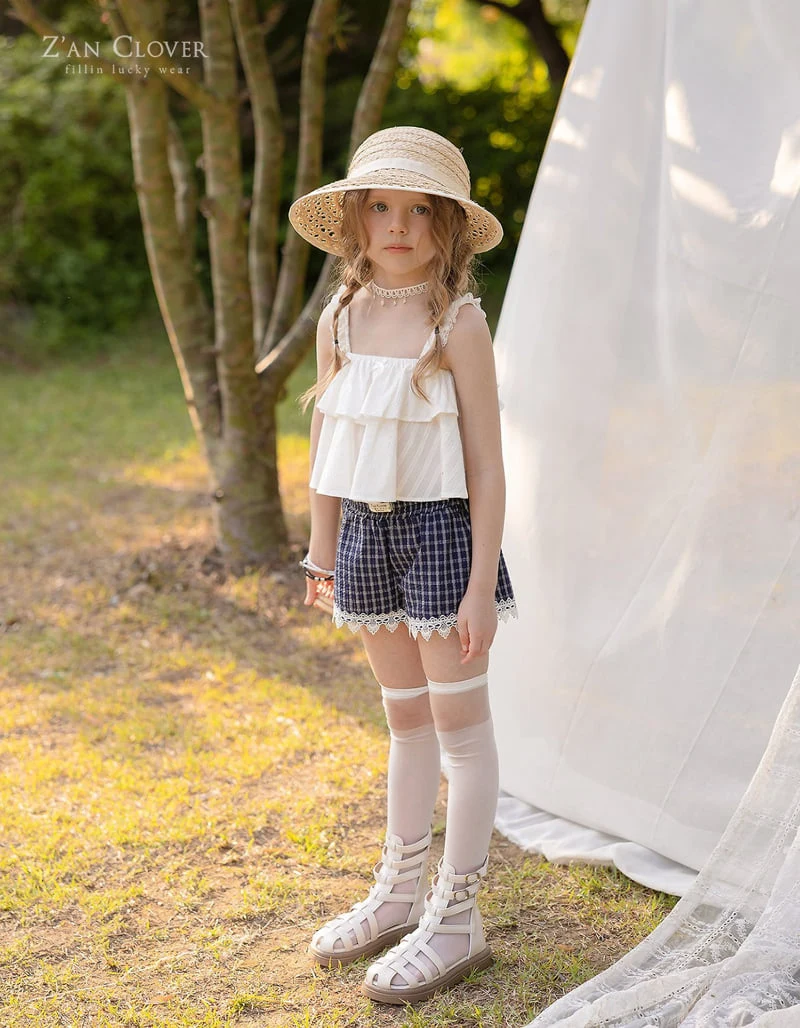 Zan Clover - Korean Children Fashion - #kidsshorts - Tiered Frill Top - 12