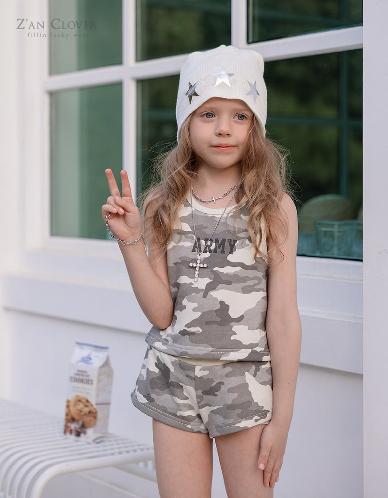 Zan Clover - Korean Children Fashion - #kidsshorts - Army Camo Set-Up - 3