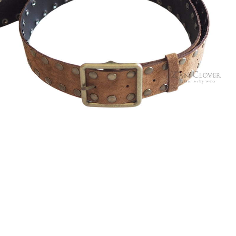 Zan Clover - Korean Children Fashion - #kidsshorts - Suede Stud Belt - 4