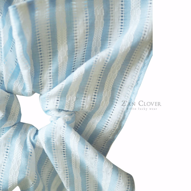 Zan Clover - Korean Children Fashion - #kidsstore - Blue Marine Scrunchie - 8