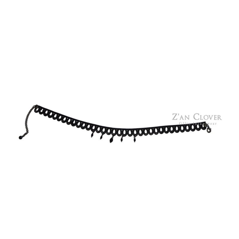 Zan Clover - Korean Children Fashion - #kidsstore - Drop Lace Choker - 3