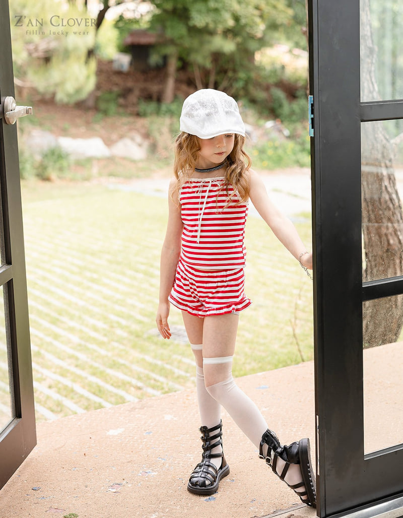 Zan Clover - Korean Children Fashion - #kidsstore - Marine Frill Set-Up - 10