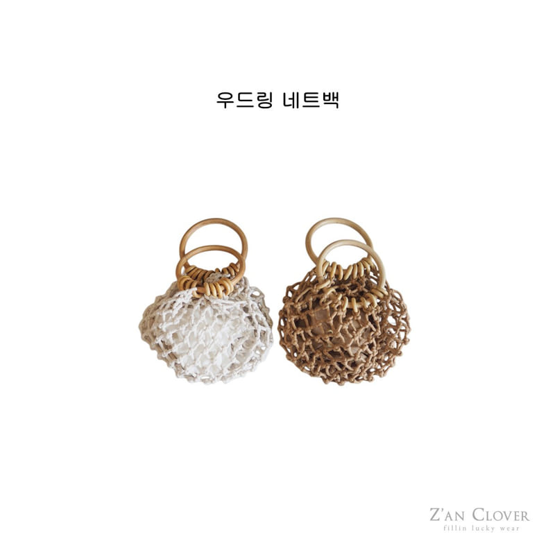 Zan Clover - Korean Children Fashion - #kidzfashiontrend - Wood Ring Net Bag