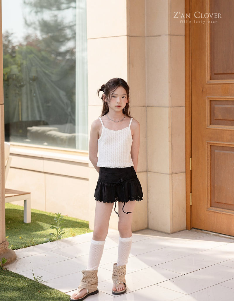 Zan Clover - Korean Children Fashion - #kidzfashiontrend - Punching Lace Sleeveless - 12