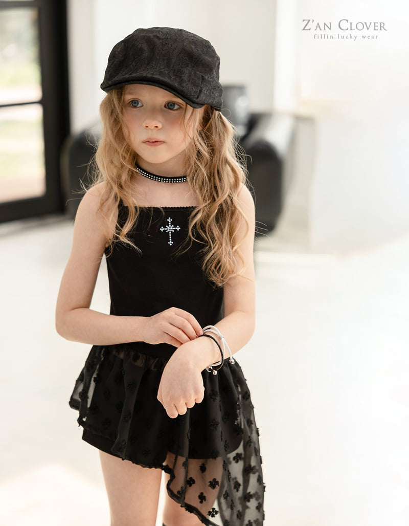 Zan Clover - Korean Children Fashion - #kidzfashiontrend - Unbalanced Slip One-piece Top - 6