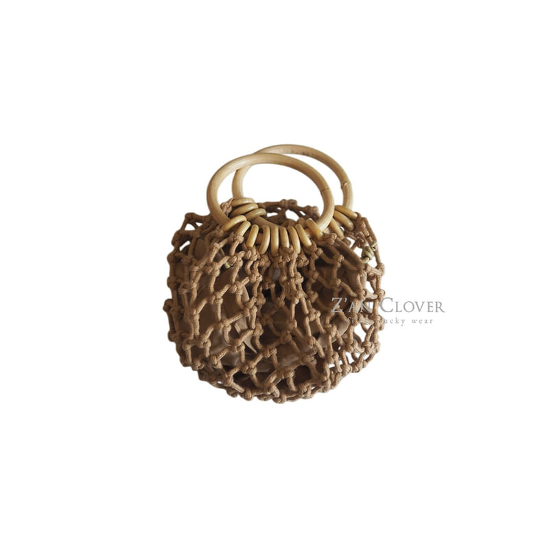 Zan Clover - Korean Children Fashion - #littlefashionista - Wood Ring Net Bag - 3