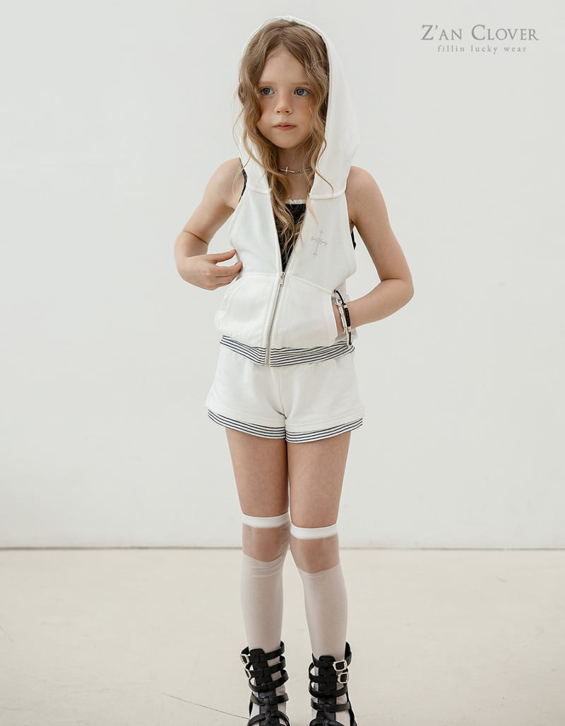 Zan Clover - Korean Children Fashion - #littlefashionista - Halter Hoodie Set-Up (Junior) - 8