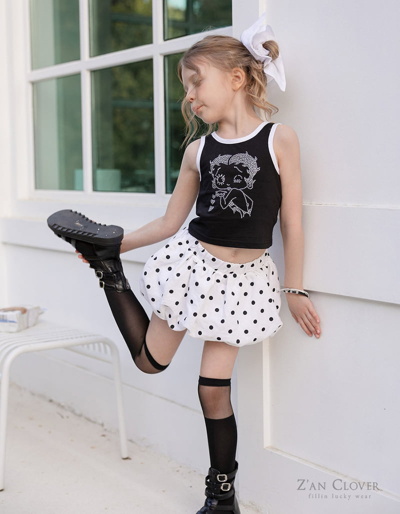 Zan Clover - Korean Children Fashion - #littlefashionista - Betty Hotfix Sleeveless - 6