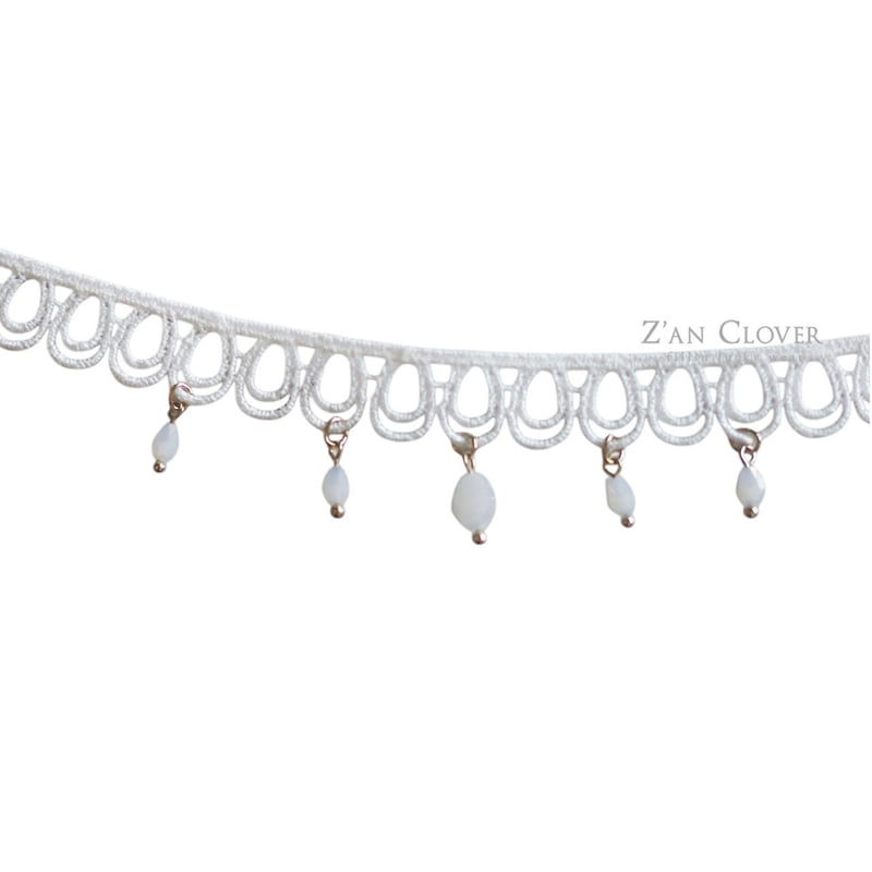 Zan Clover - Korean Children Fashion - #magicofchildhood - Drop Lace Choker - 7